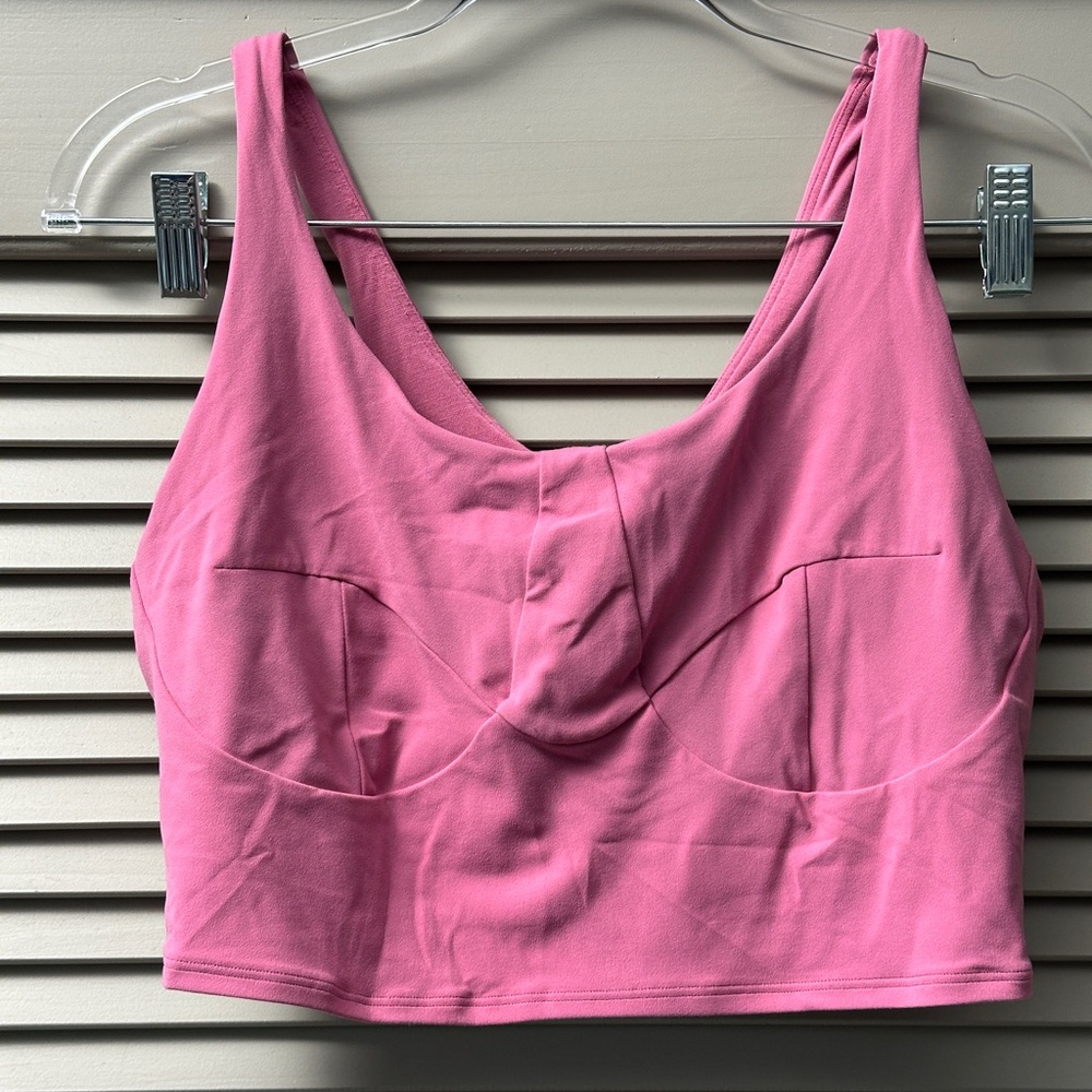 Lululemon Nulu Front-Darting Yoga Bra B/C Cup Pink Blossom 12 #0009
